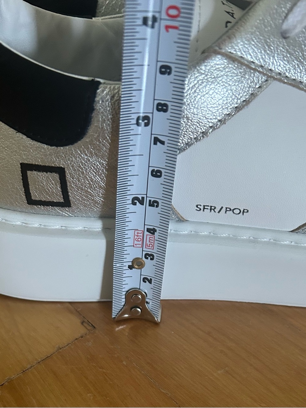 D.A.T.E White & Silver Sneakers - Picture 6 of 8